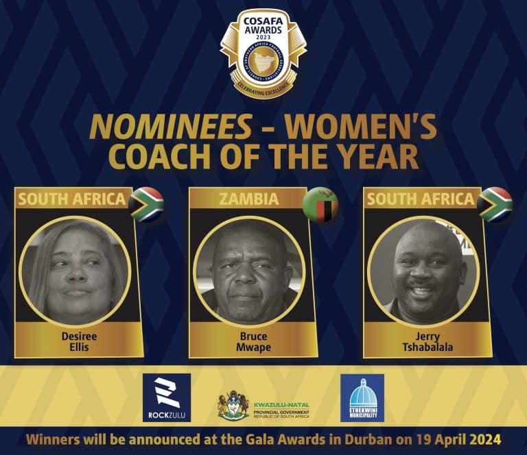 Ellis, Mwape, and Tshabalala nominated for COSAFA award