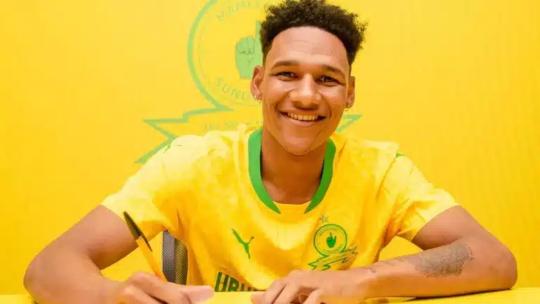 Keegan Johannes signing for Sundowns